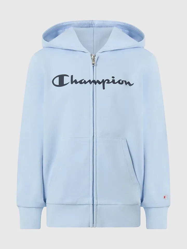 Толстовка на молнии, Champion, голубой — фото 3