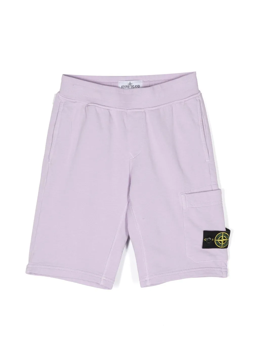 

Спортивные шорты с нашивкой-логотипом Stone Island Junior, фиолетовый