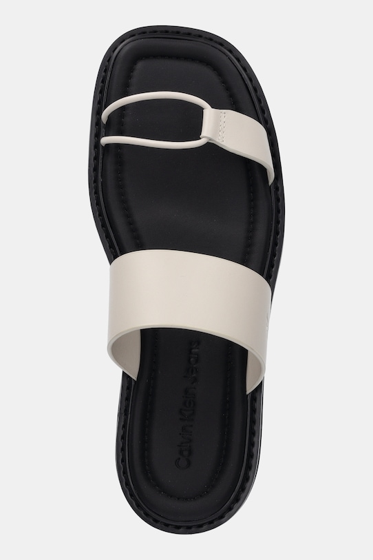 Кожаные шлепанцы Rope Sandal Soft Lth Mg Calvin Klein Jeans, бежевый — фото 4