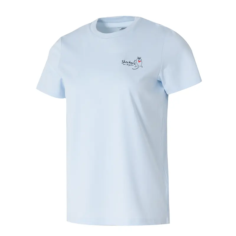 

Skechers Футболка Sportlife SS25 Regular женская светло-голубая 03P2, Синий, Skechers Футболка Sportlife SS25 Regular женская светло-голубая 03P2