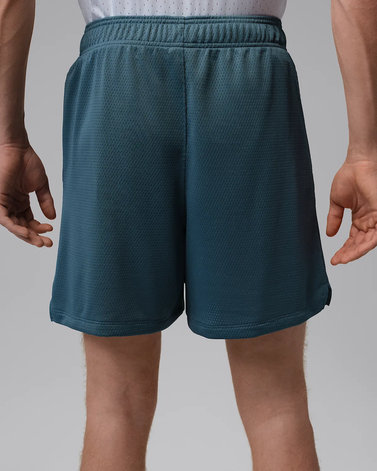 Мужские шорты Jordan Dri-FIT Mesh Graphic, Ash Green — фото 3