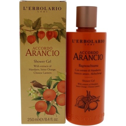 

L'Erbolario Гель для душа Lerbolario Accordo Arancio, 8,4 унции