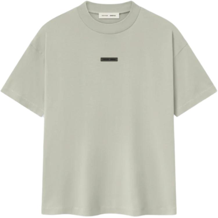 

Футболка с логотипом Fear Of God Essentials, abbey stone/stone бежевый серый