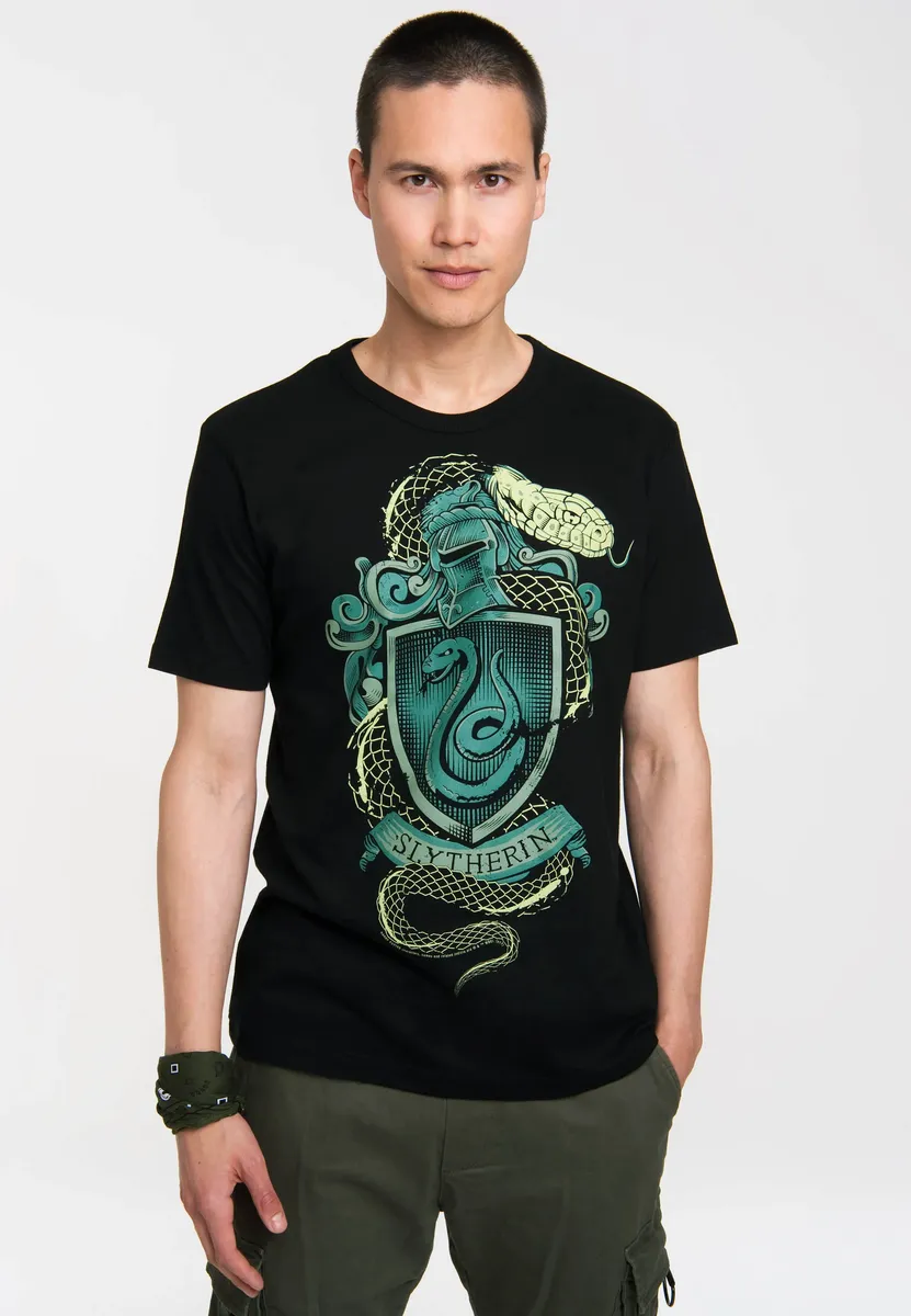 

Logoshirt Футболка " Logoshirt Слизерина" с классным принтом спереди, черный