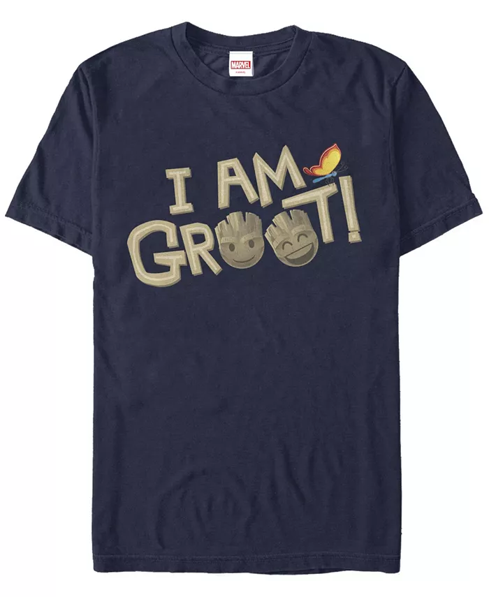 

Мужская футболка с коротким рукавом Groot Emoji Fifth Sun, синий