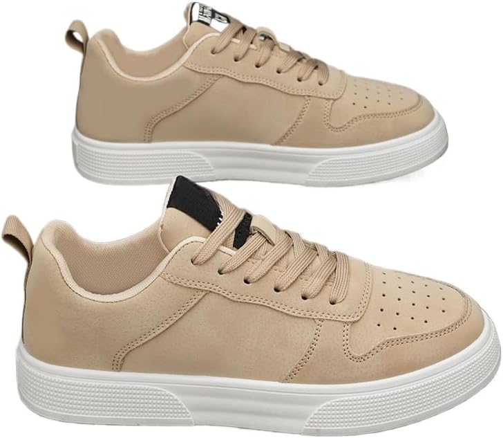 

Мужские кроссовки для скейтбординга, удобные с противоскользящей дышащей резиновой подошвой, на шнуровке, для активного отдыха мужчин Hhhchpm, хаки