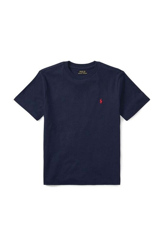 

Хлопковая футболка для детей Polo Ralph Lauren, темно-синий