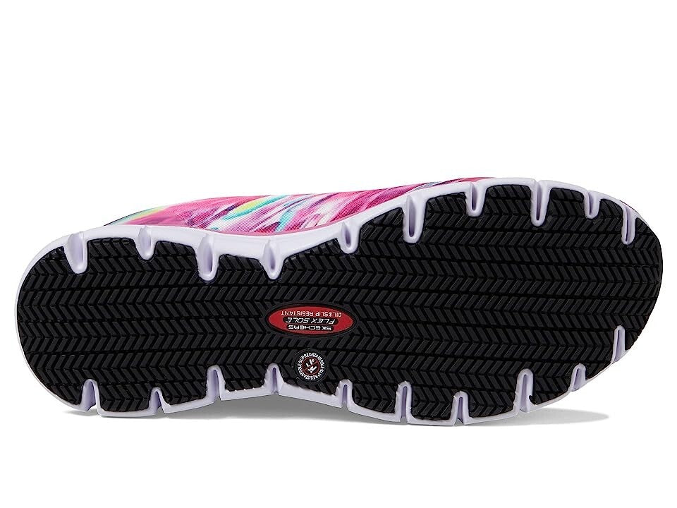 Женские рабочие кроссовки Skechers Sure Track Hot Pink EH с композитным носком, модель JOBB424 — фото 3