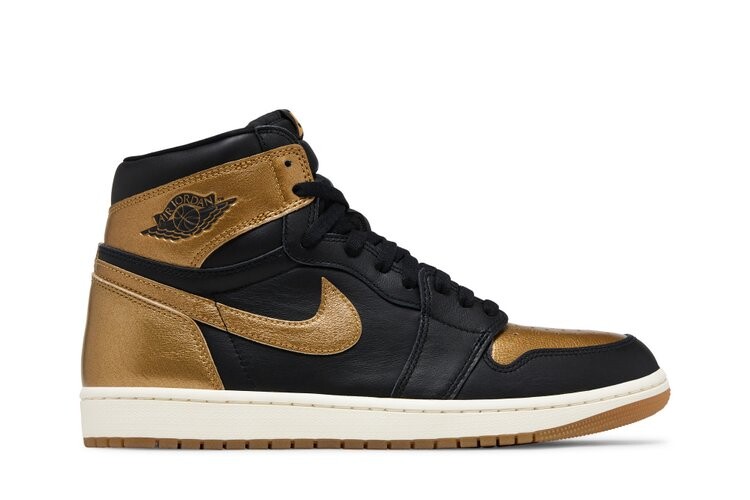 

Кроссовки Air Jordan 1 Retro High OG, цвет Black Gold