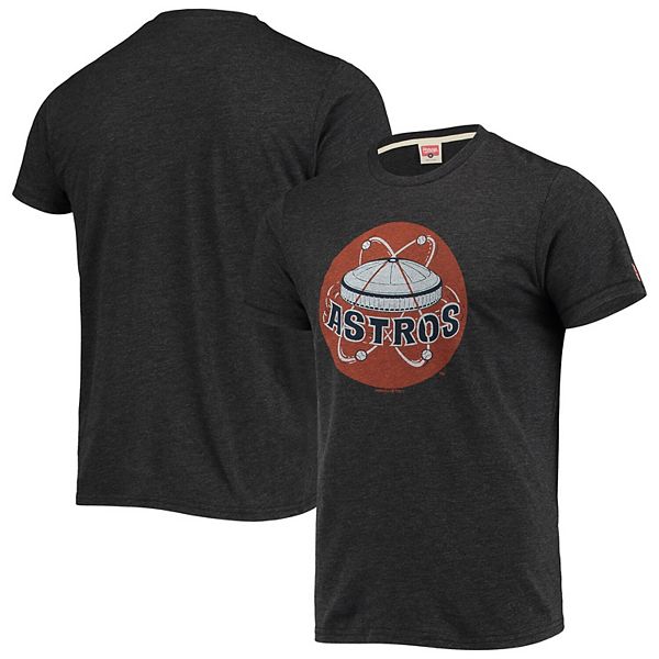 

Мужская футболка tri-blend с ручной прорисовкой логотипа houston astros в цвете charcoal Homage