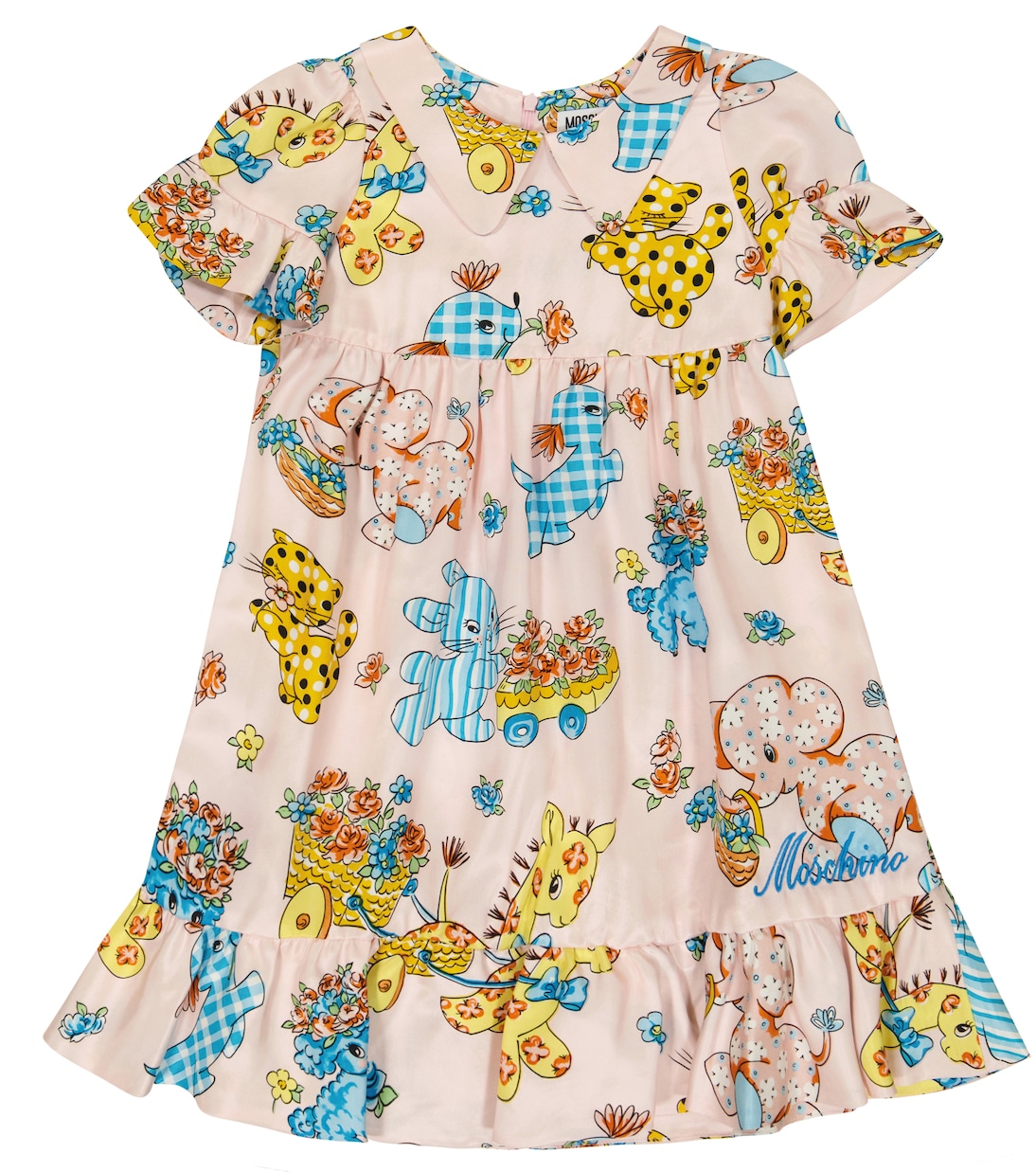 

Платье с принтом Moschino Kids, розовый