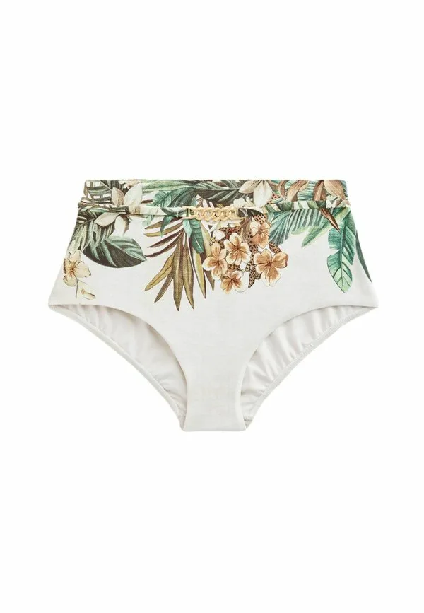 

Плавки от бикини стандартного кроя с высокой талией и поясом Next, Cream Khaki Green Palm, Зеленый, Плавки от бикини стандартного кроя с высокой талией и поясом Next, Cream Khaki Green Palm