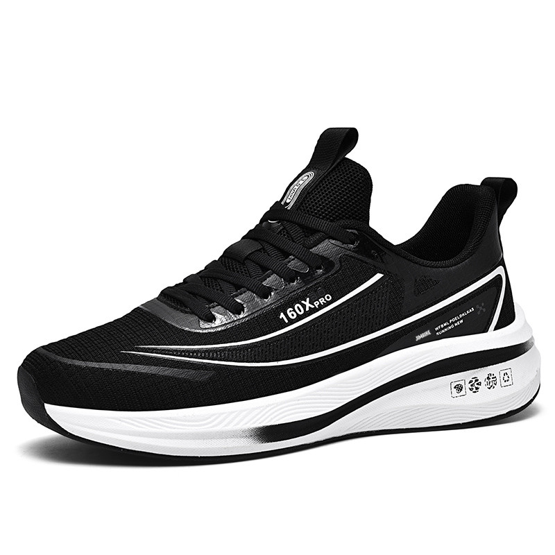 

King Jinmai Дышащие мужские низкие кеды повседневные черные, цвет Black