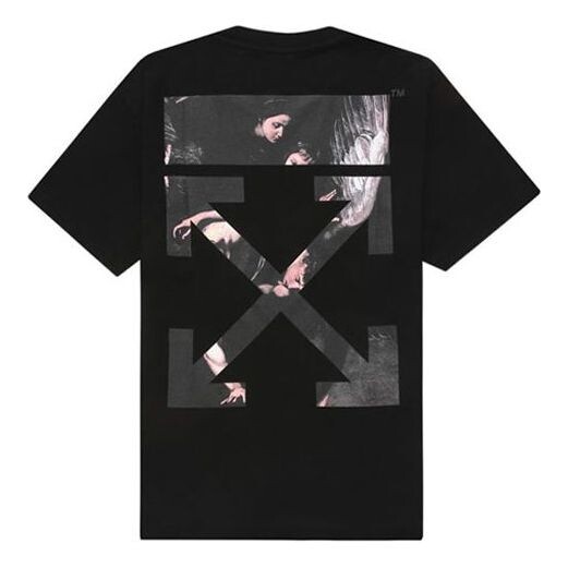 

Футболка painting arrow printing short sleeve black Off-White, черный