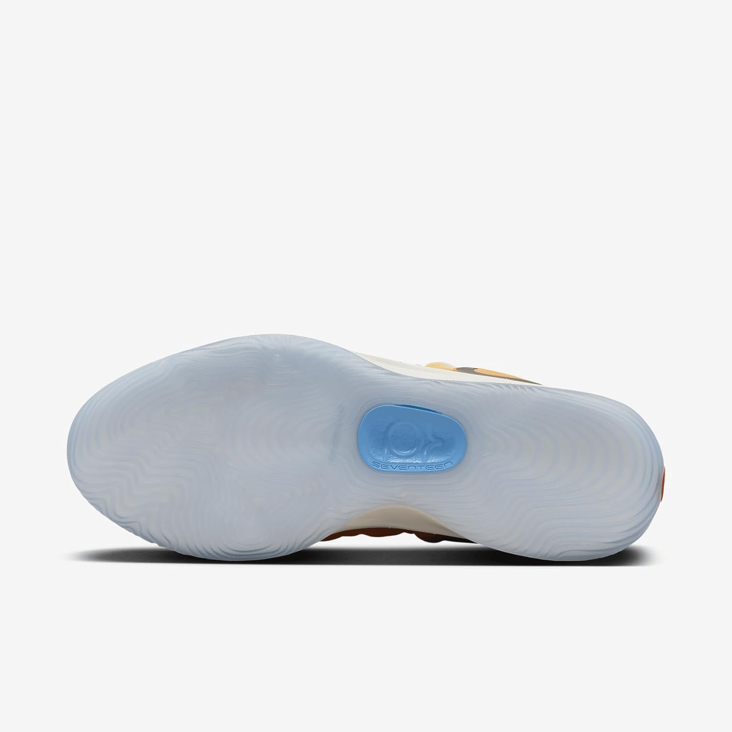 Мужские баскетбольные кроссовки Nike KD 17, черный/синий/оранжевый/золотой — фото 3