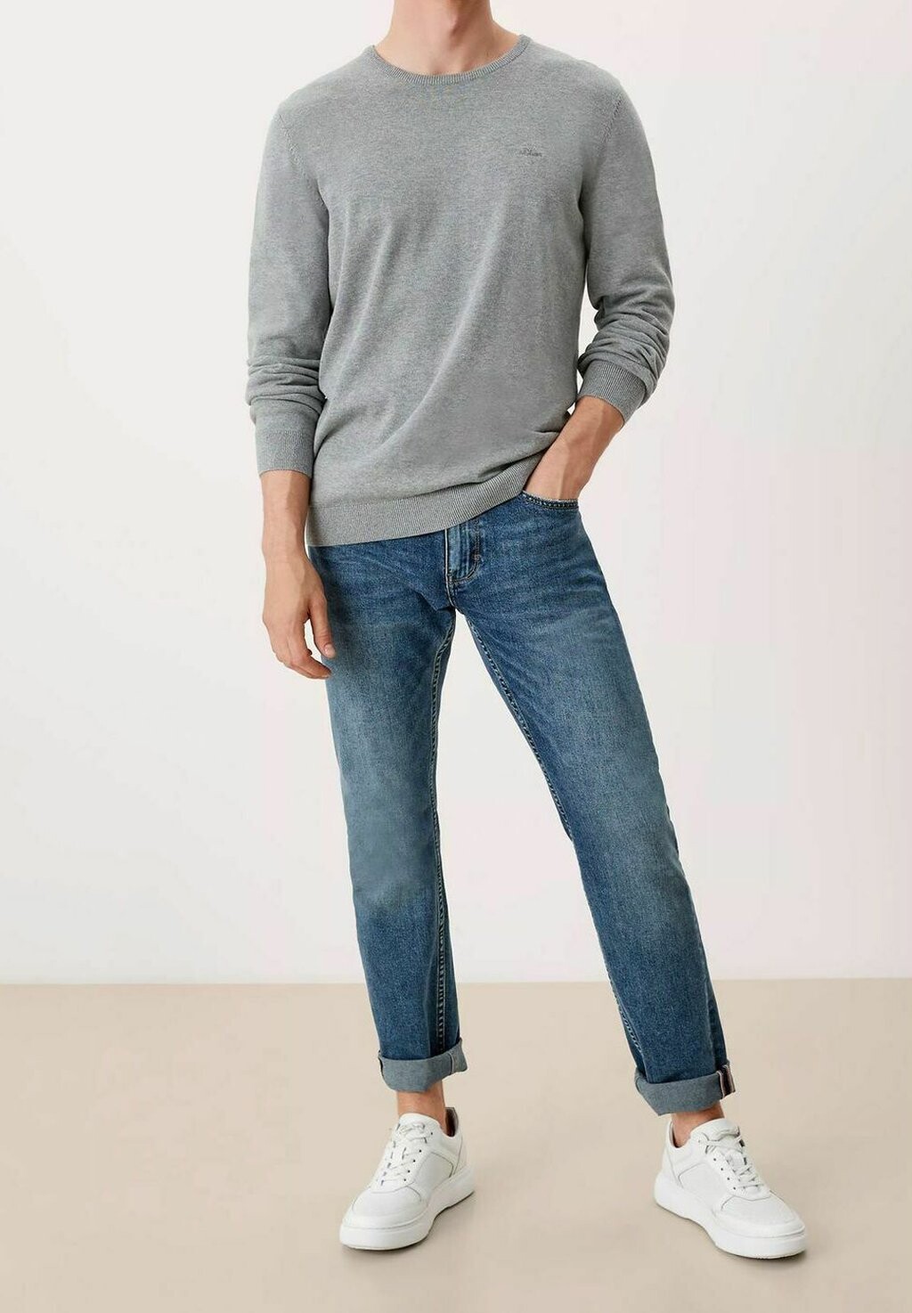 

Джемпер RUNDHALS LANGARM LOGO s.Oliver, цвет Mottled Grey