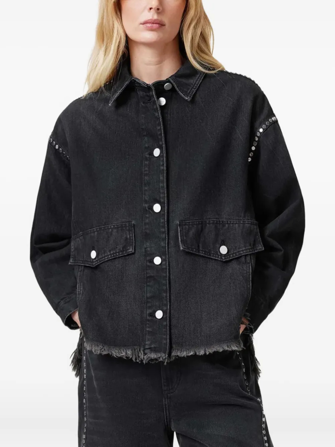

AllSaints джинсовая куртка Hettie, черный