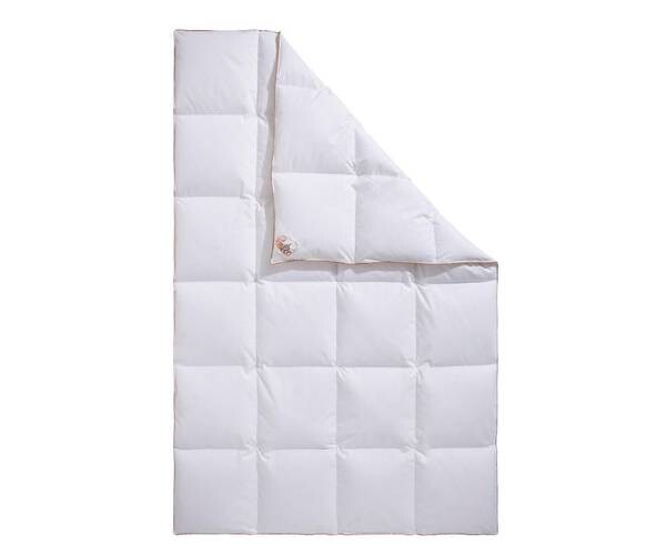 

Покрывало RIBECO Kalle 90% Daune, 200x5x200 см, белый