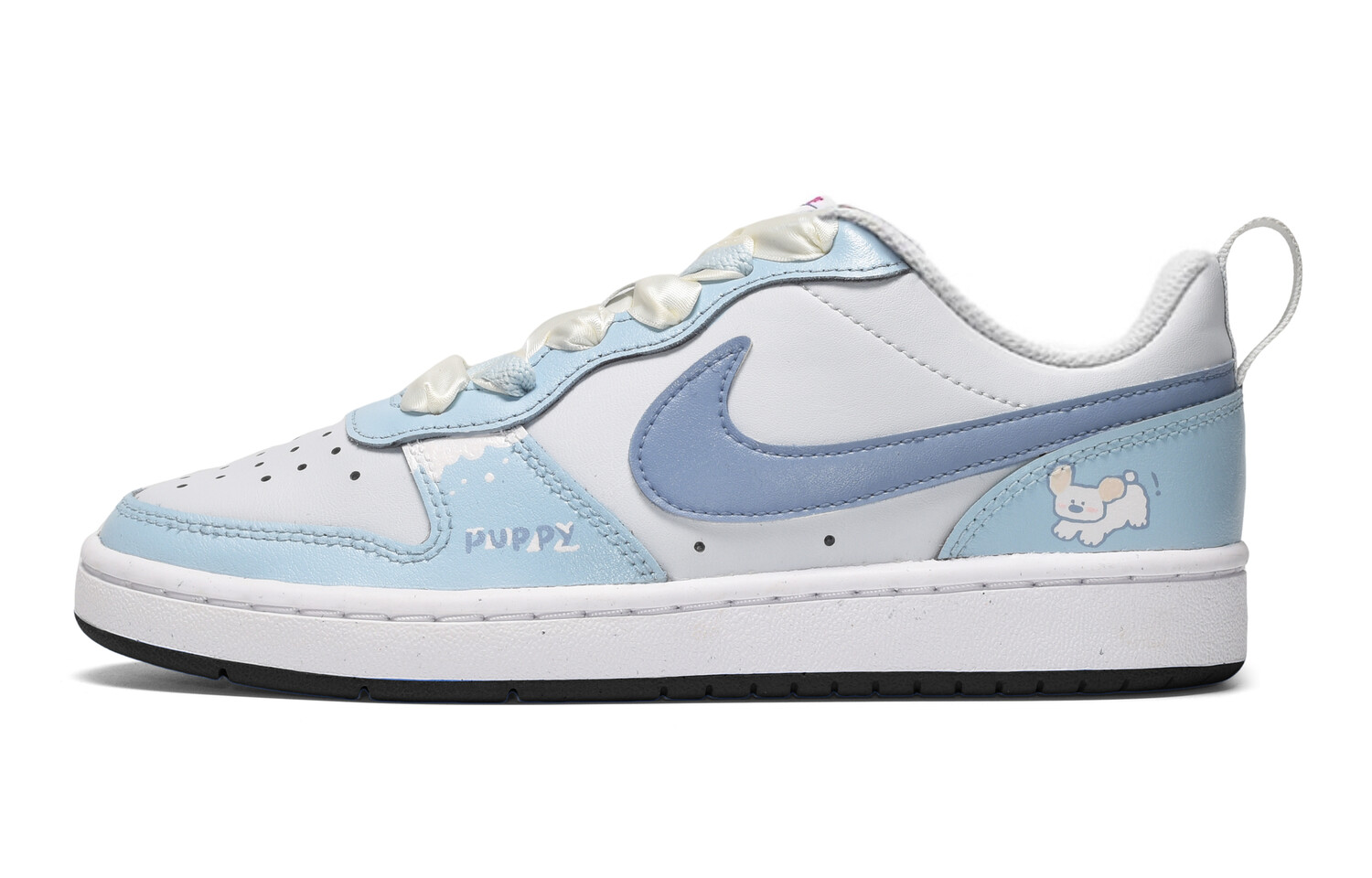 

Кроссовки Nike Court Borough Skateboarding Shoes Women's Low-top White/Blue, белый/синий