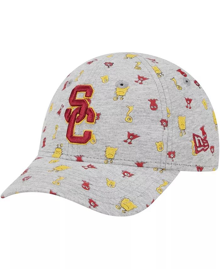 

Шапка для мальчиков и девочек цвета серый меланж USC Trojans Allover Print Critter 9FORTY Flex New Era