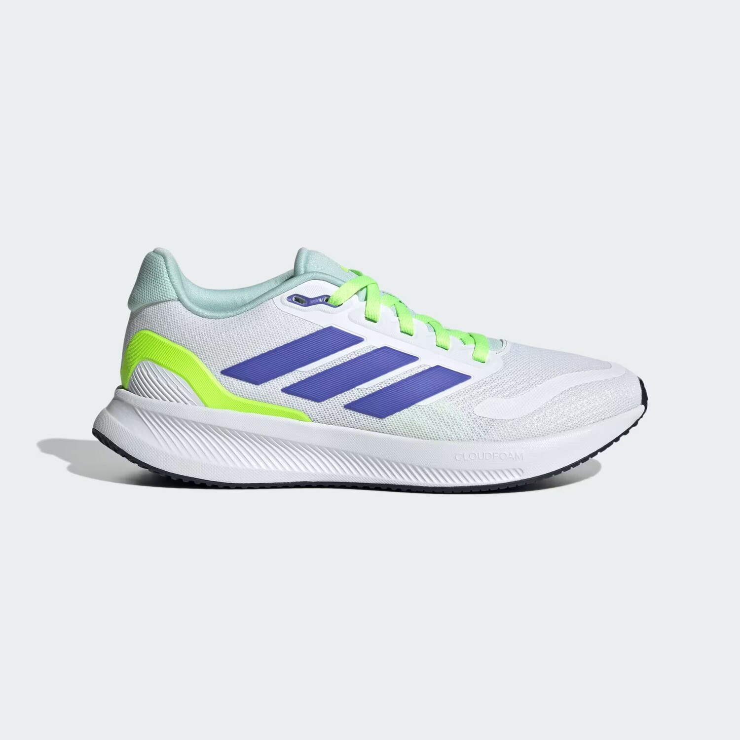 

Кроссовки Runfalcon 5 для детей Adidas, цвет Cloud White/Cobalt Blue/Lucid Lemon