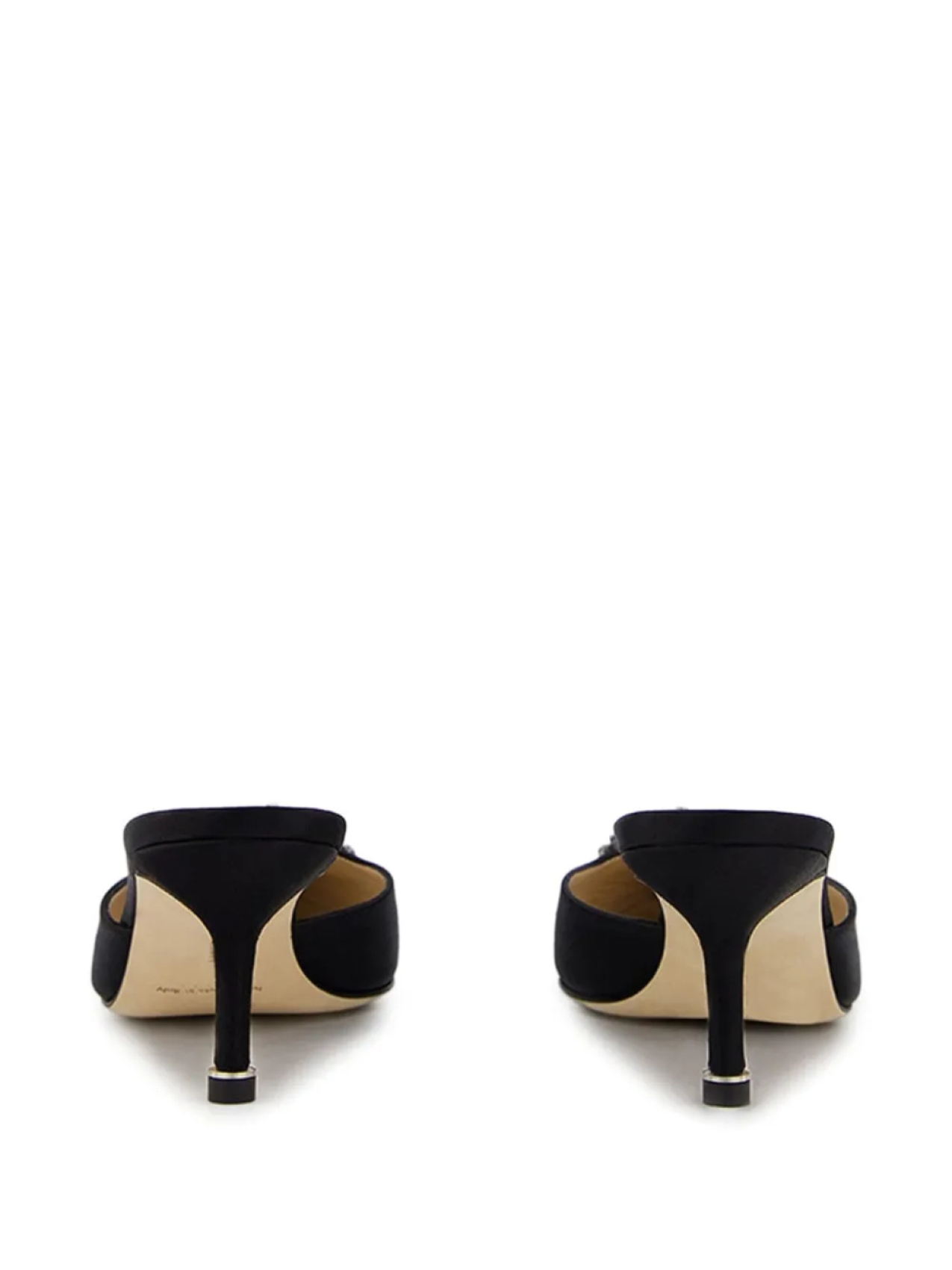 Туфли Manolo Blahnik Hangisimu 50 мм, черный — фото 3