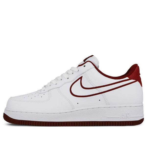 

Кроссовки air force 1 low '07 leather 'team red' Nike, белый