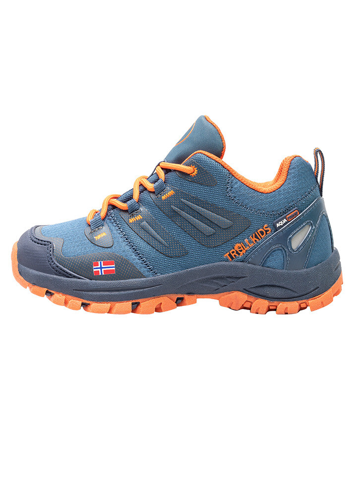

Кроссовки Trollkids Rondane Hiker Low, цвет Blau/ Orange