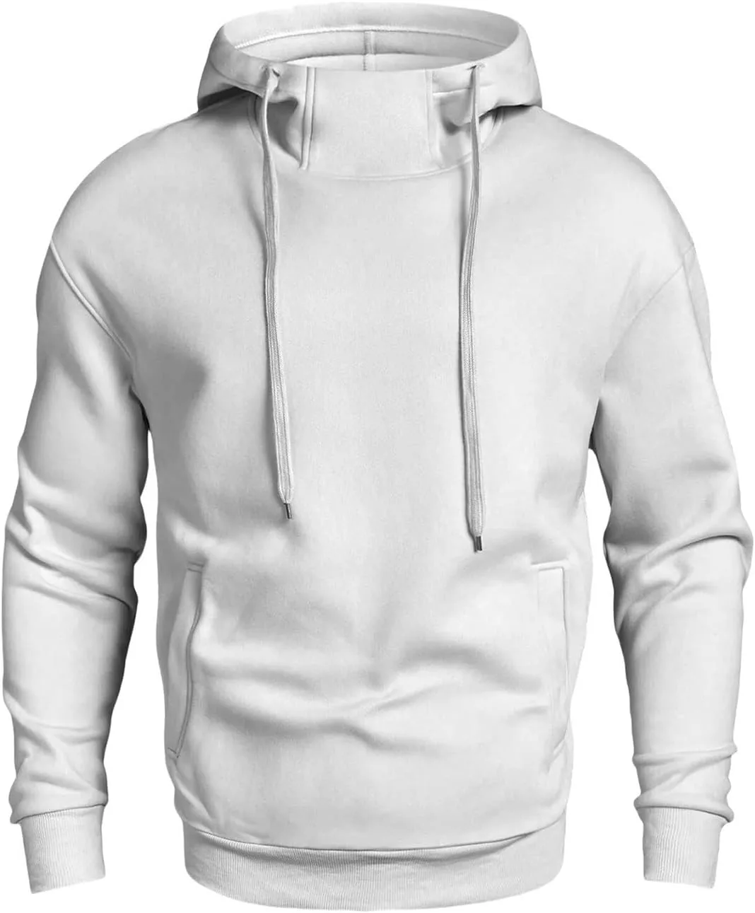 

Весенне-осенний худи для мужчин с высоким воротником, свободный крой, легкий