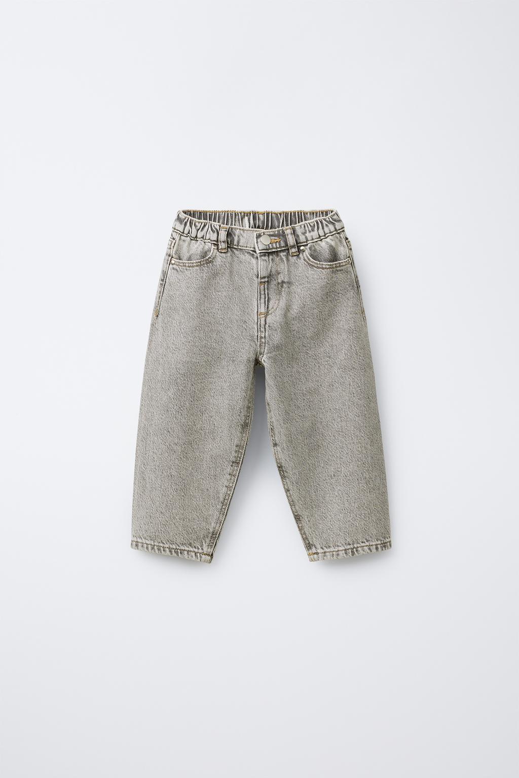 

Мешковатые джинсы ZARA, серый