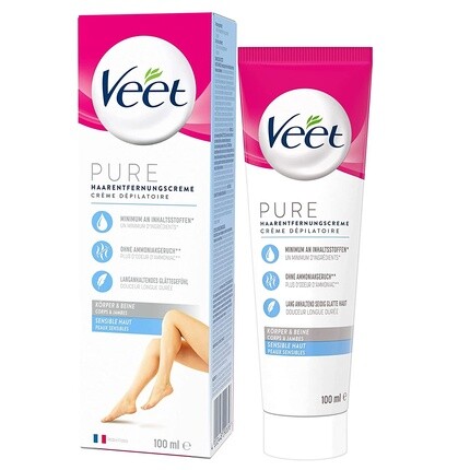 

Крем для депиляции Pure для чувствительной кожи тела и ног 100мл, Veet