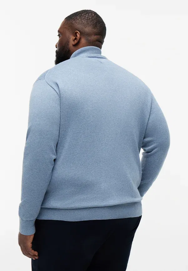 Кардиган на молнии Tommy Hilfiger, brisk blue heather, сине-голубой меланж — фото 3