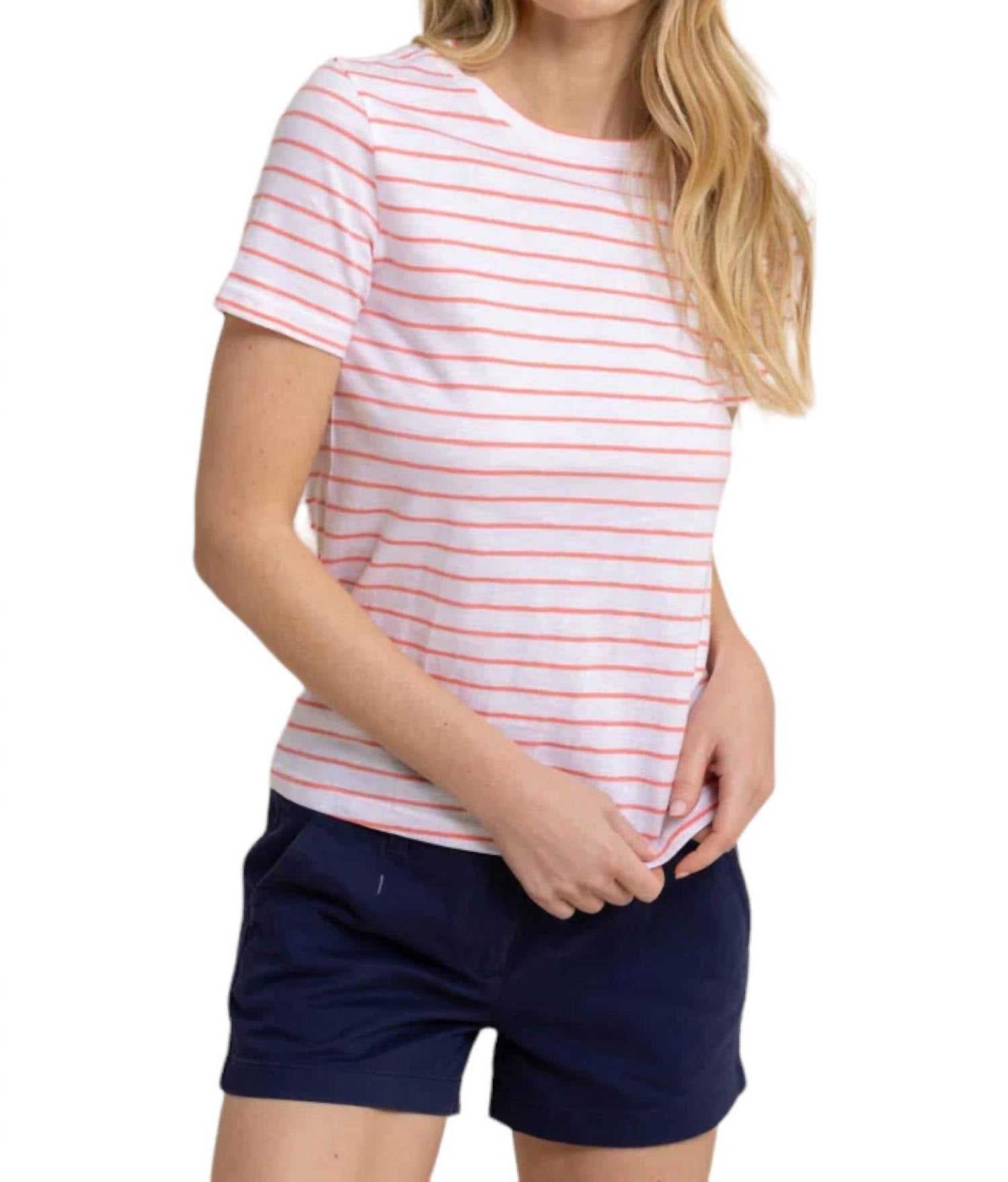 

Рубашка в полоску Sun Farer из ракушки SOUTHERN TIDE, цвет conch shell