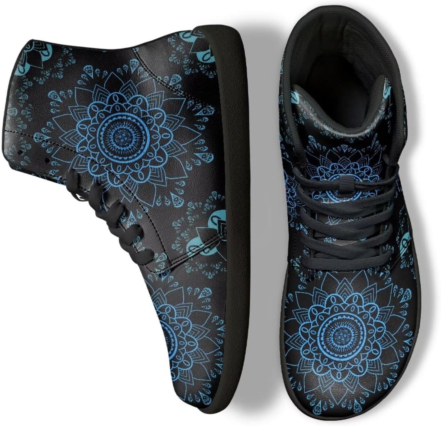 

Кроссовки Binienty Zero Drop с плоской подошвой для мужчин и женщин, из ПУ-кожи, минималистичные, водонепроницаемые, спортивные, синий