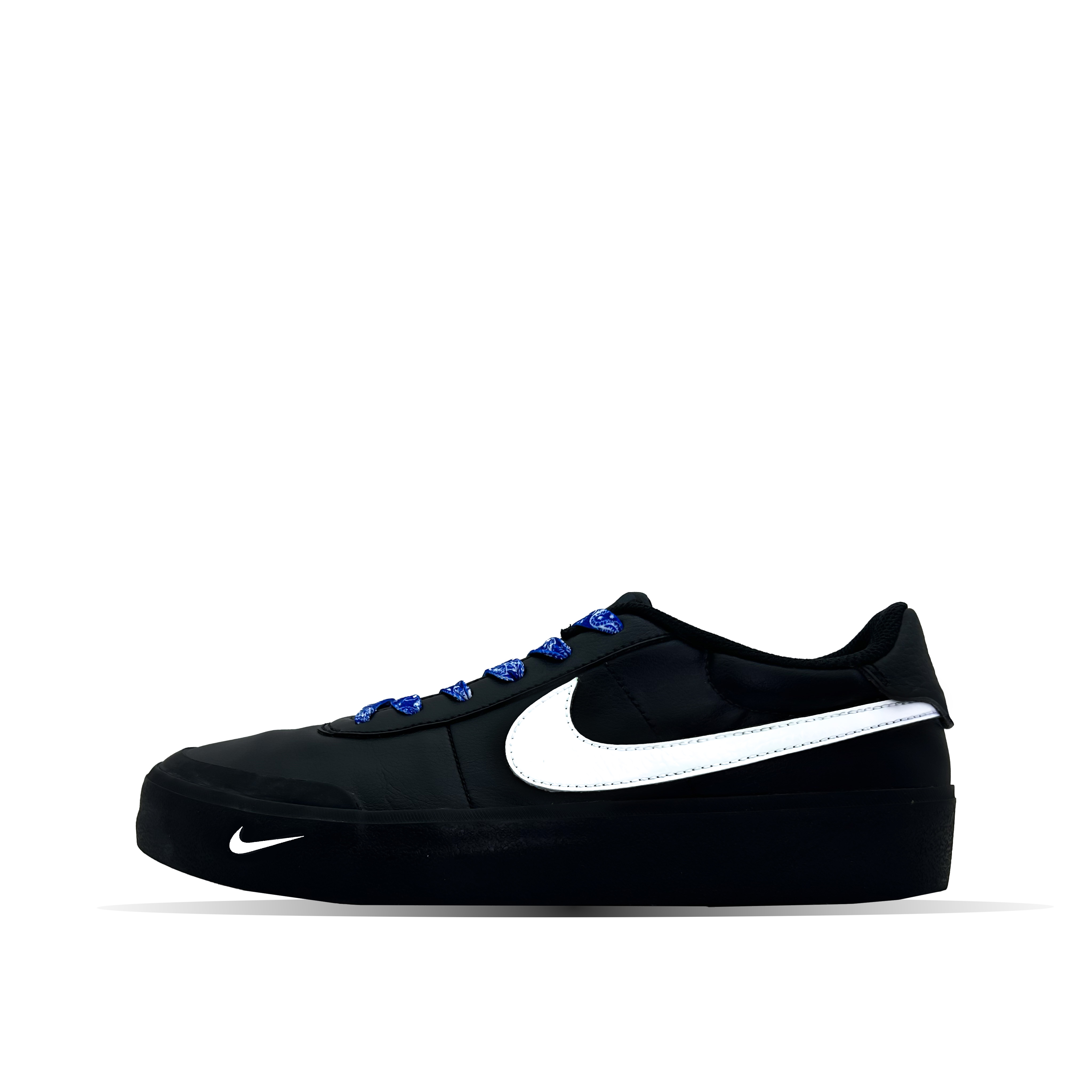 

Nike Кроссовки для скейтбординга Court Shot, мужские, низкие, черные, белые, синие