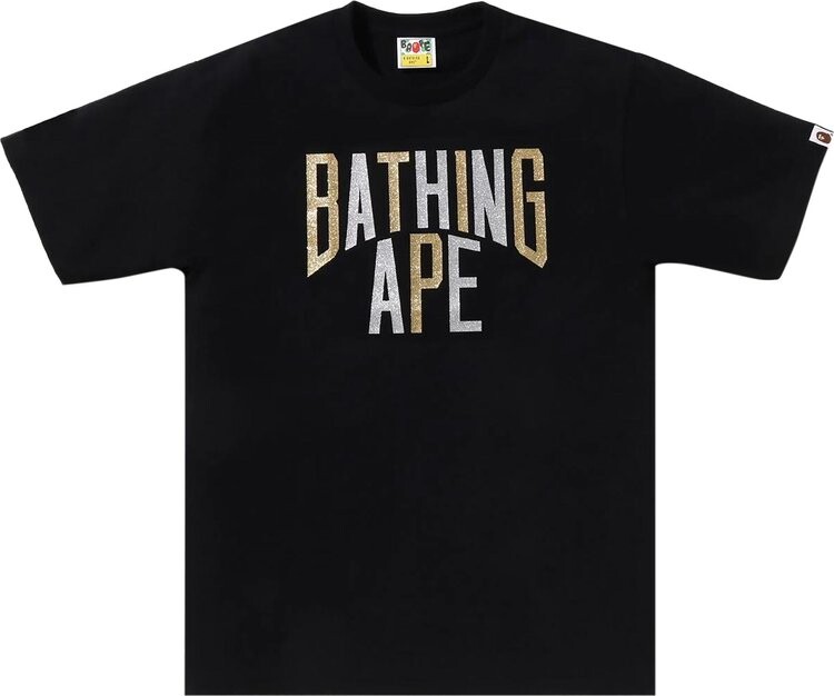 

Футболка BAPE Glitter NYC Logo 'Black', черный