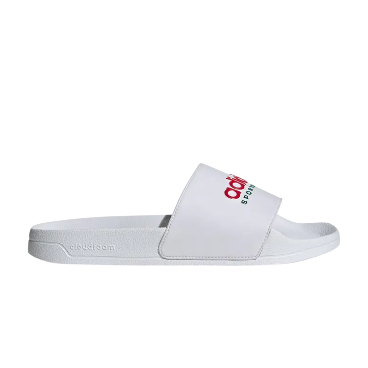 

Кроссовки Adilette Shower Slide, цвет White Better Scarlet, Белый, Кроссовки Adilette Shower Slide, цвет White Better Scarlet