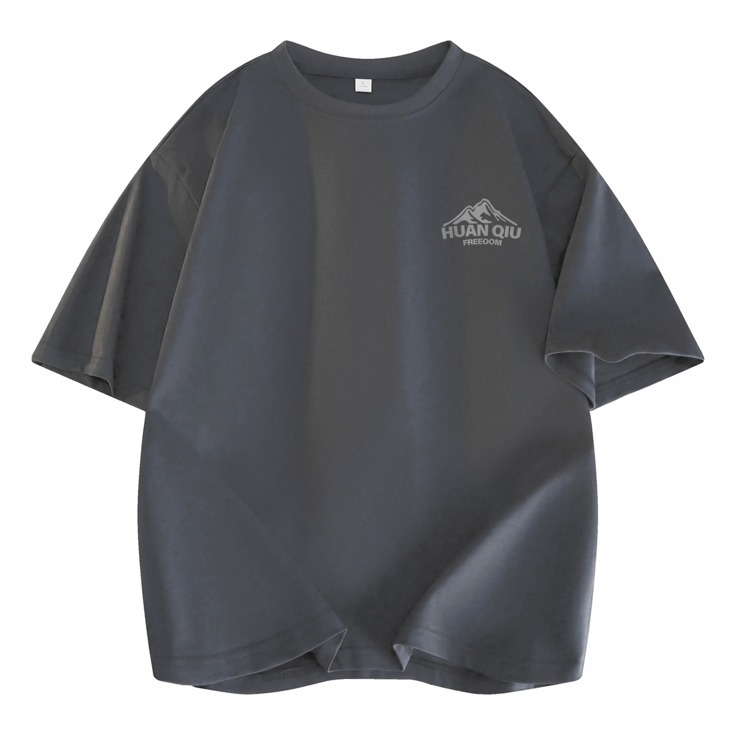 

Футболка унисекс HUANQIU, темно-серый/серый