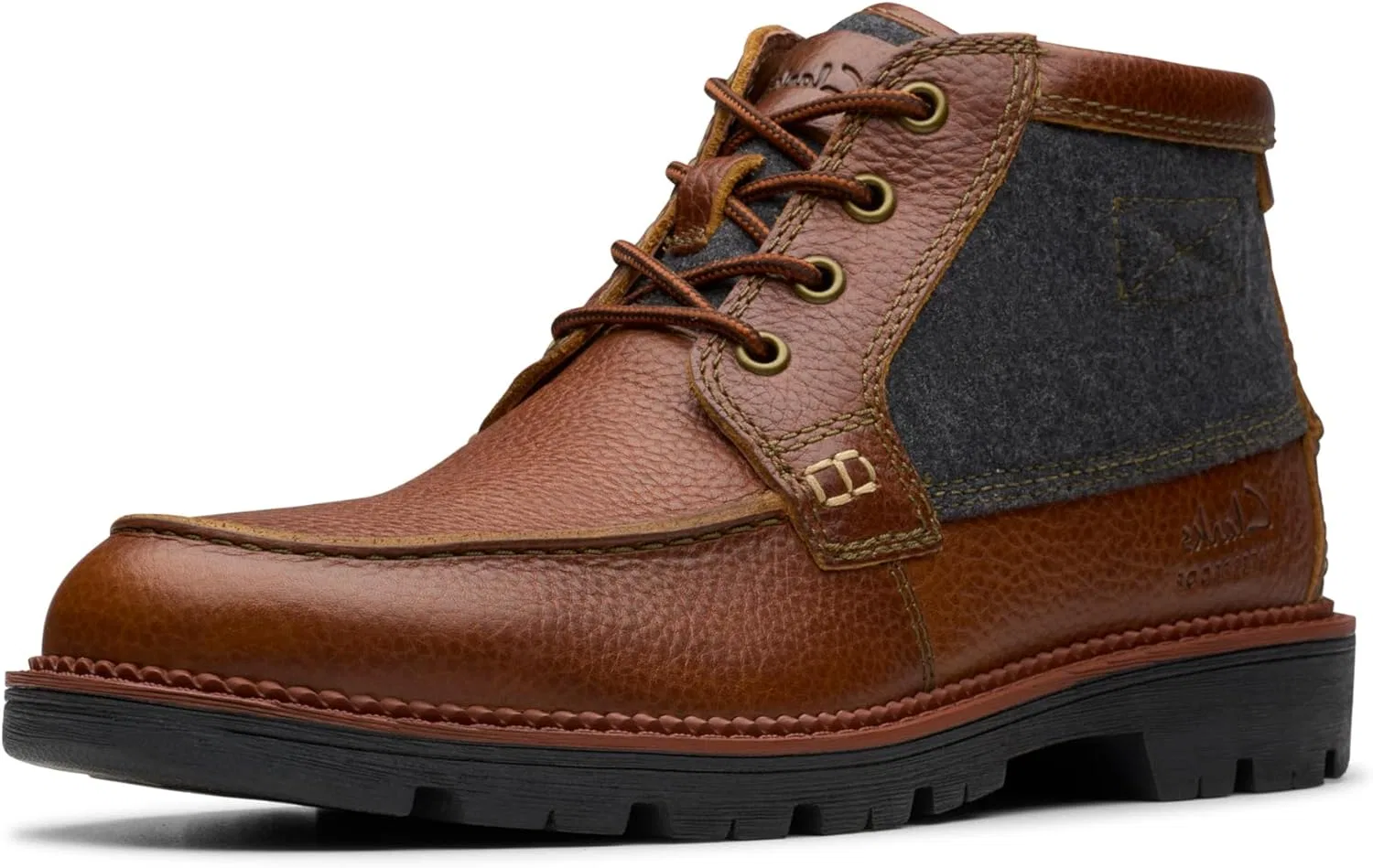 Мужские мокасины-оксфорды Clarks Maplewalk, Tan Tumbled