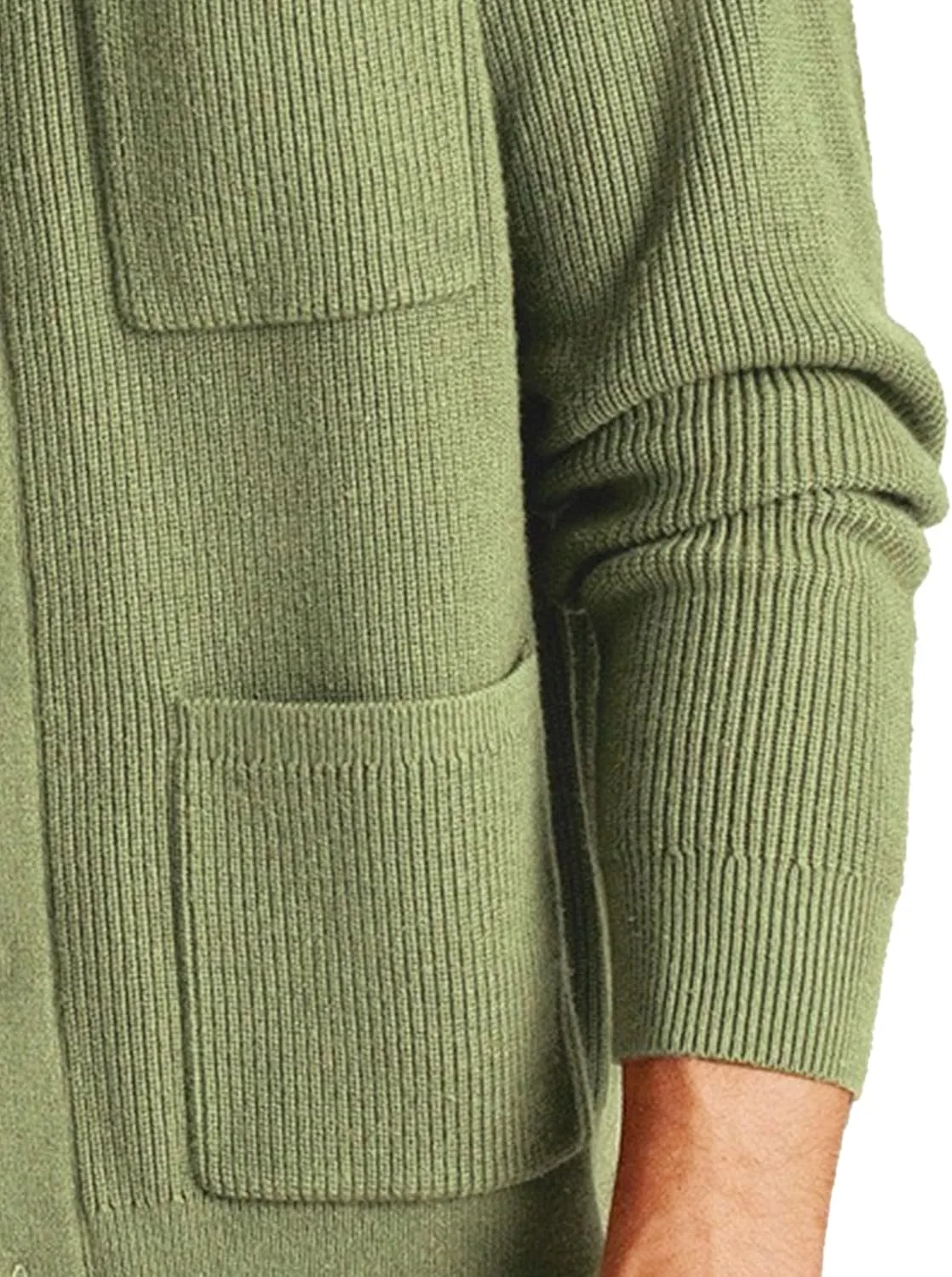 Мужской кардиган с лацканами Slim Fit с карманами — фото 2