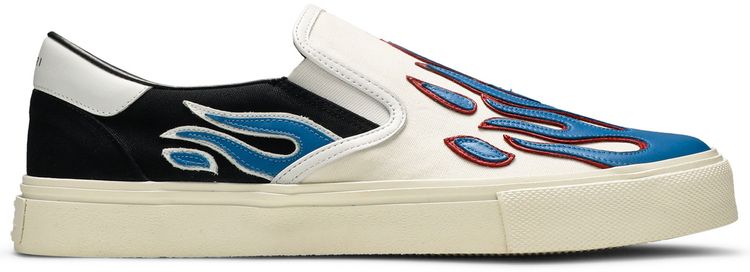 

Шлепанцы Amiri Slip-On 'Flame - Black White Blue', черный