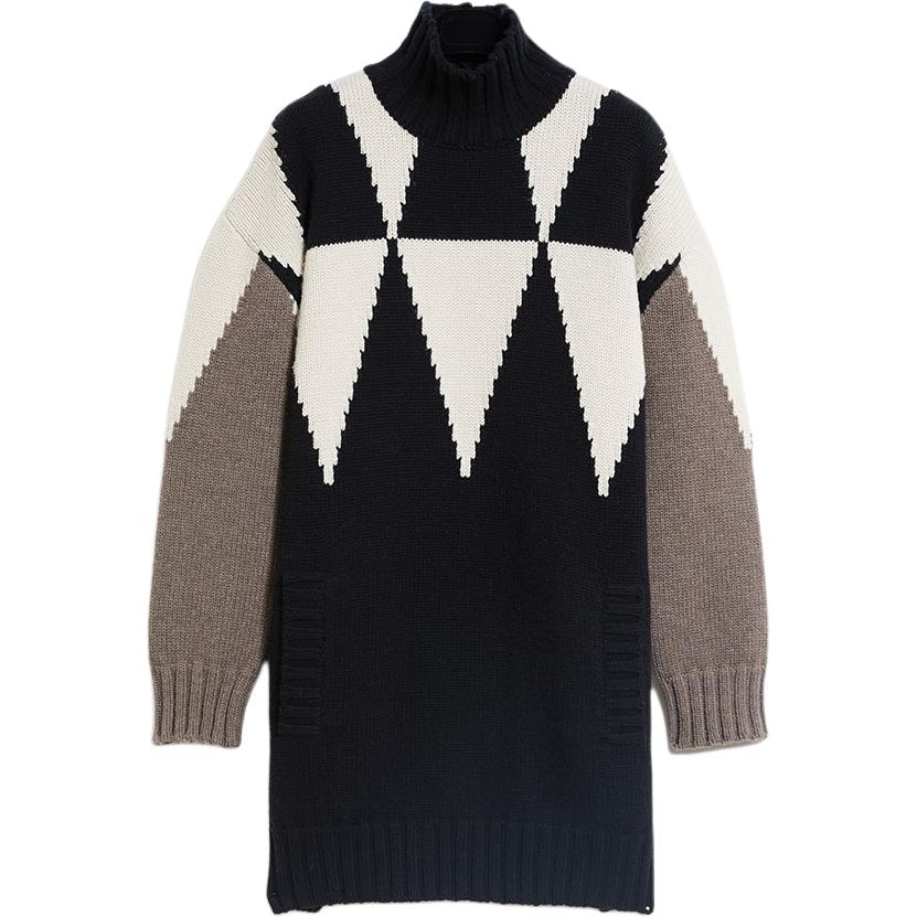 

Длинное платье с длинными рукавами черное MaxMara
