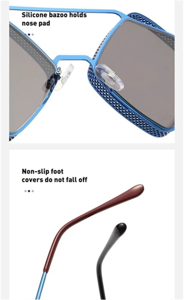 

Солнцезащитные очки в стиле стимпанк с полыми ромбами, мужские, ретро, ​​из сплава, женские, с защитой от УФ-излучения UV400, размер C1, один размер MTZJH, C1