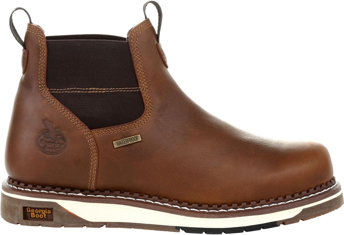 

Рабочие ботинки Georgia Boot AMP LT Wedge Waterproof Chelsea, коричневый