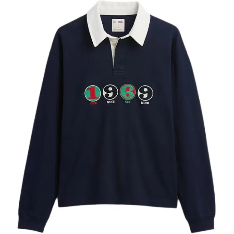 Поло унисекс x Robert Indiana GAP, Marine Blue