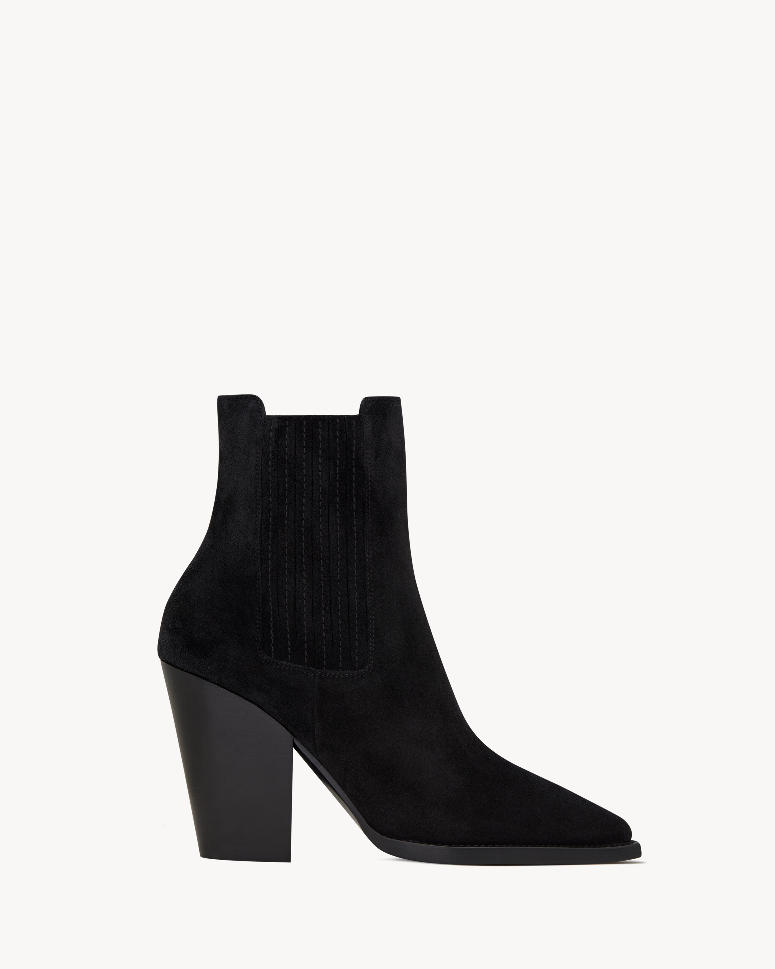 Замшевые ботинки челси THEO Saint Laurent, черный