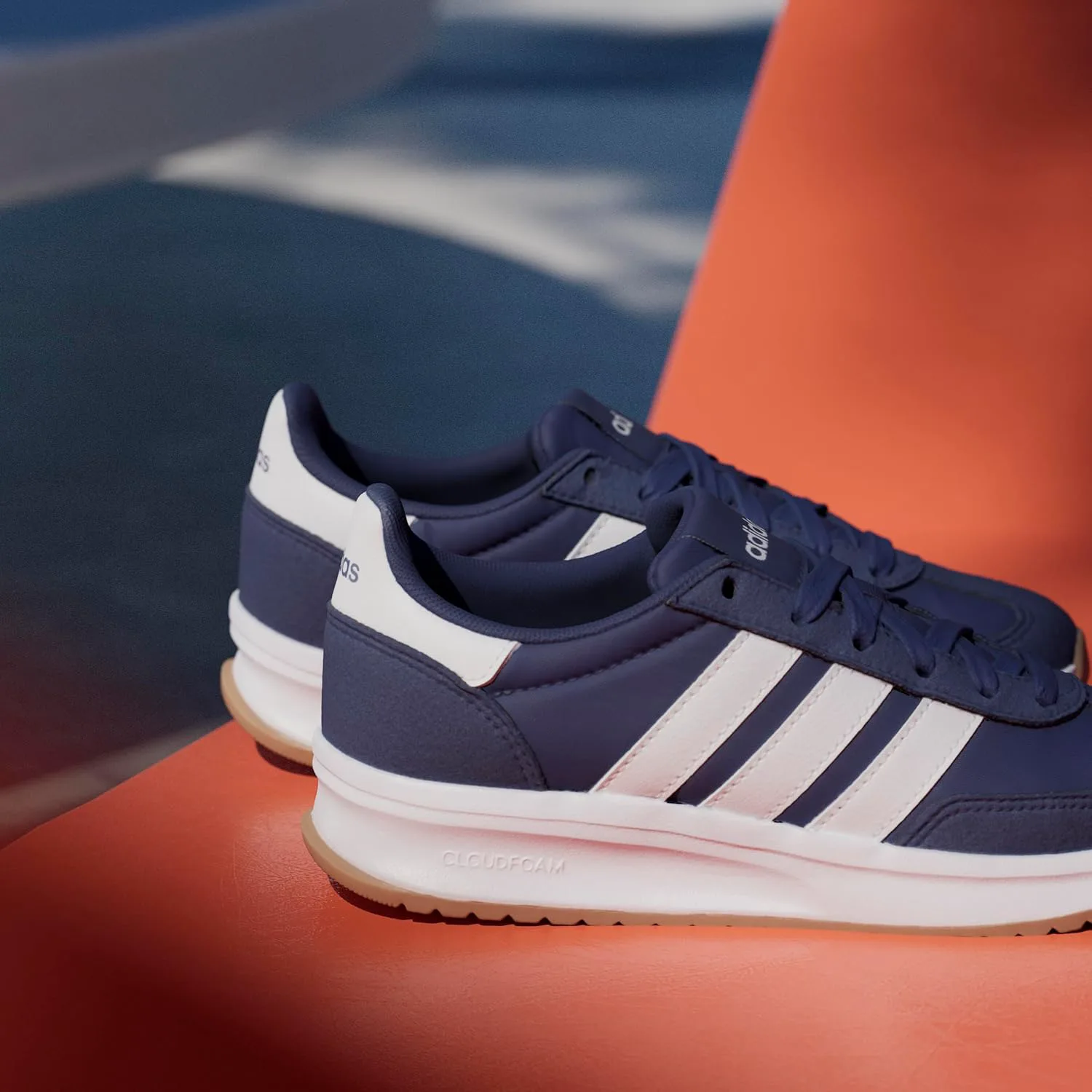 Adidas детские кроссовки Unisex Run 70s 2.0, темно-синий/белый — фото 4