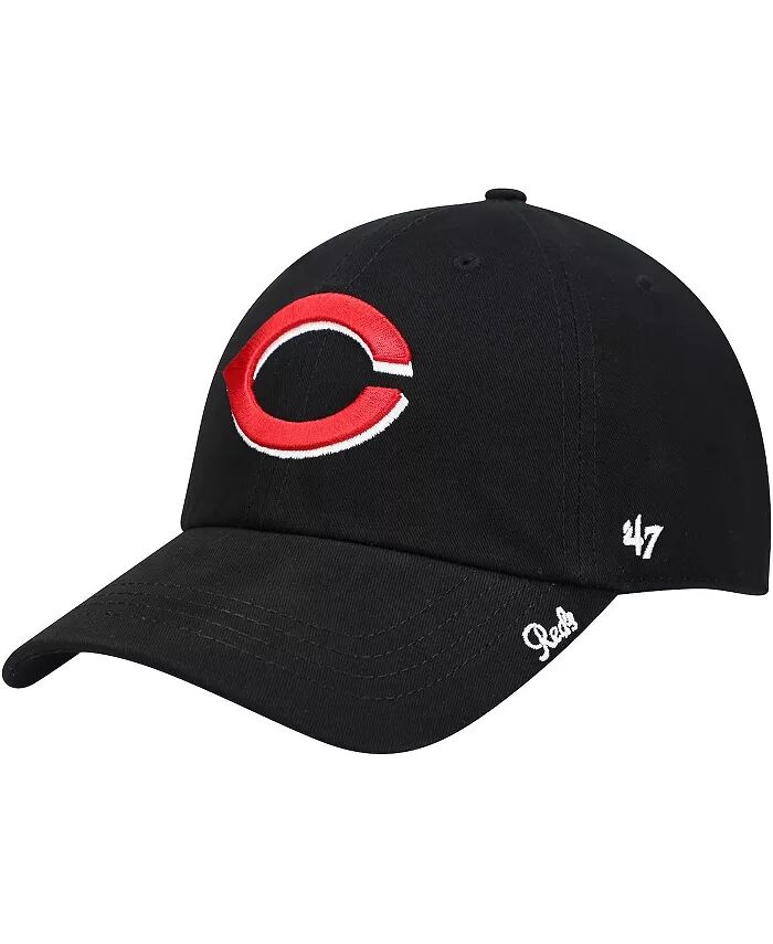 

Женская черная кепка Cincinnati Reds Team Miata Clean Up Adjustable '47 Brand