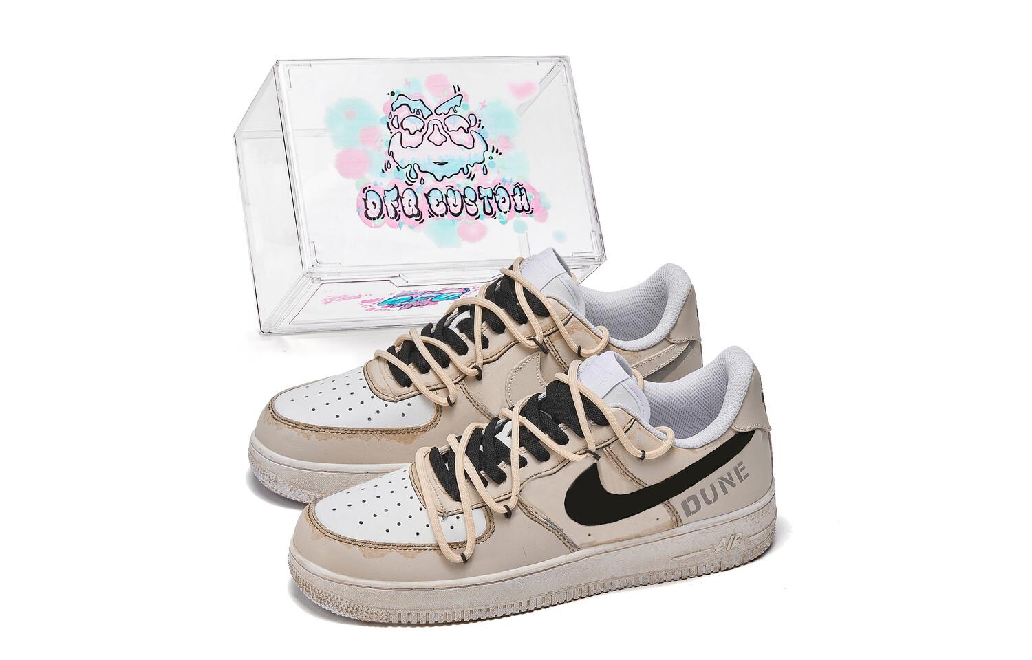 

Кроссовки Nike Air Force 1 Skateboarding Shoes Men Low-top Brown/brown/black, черный