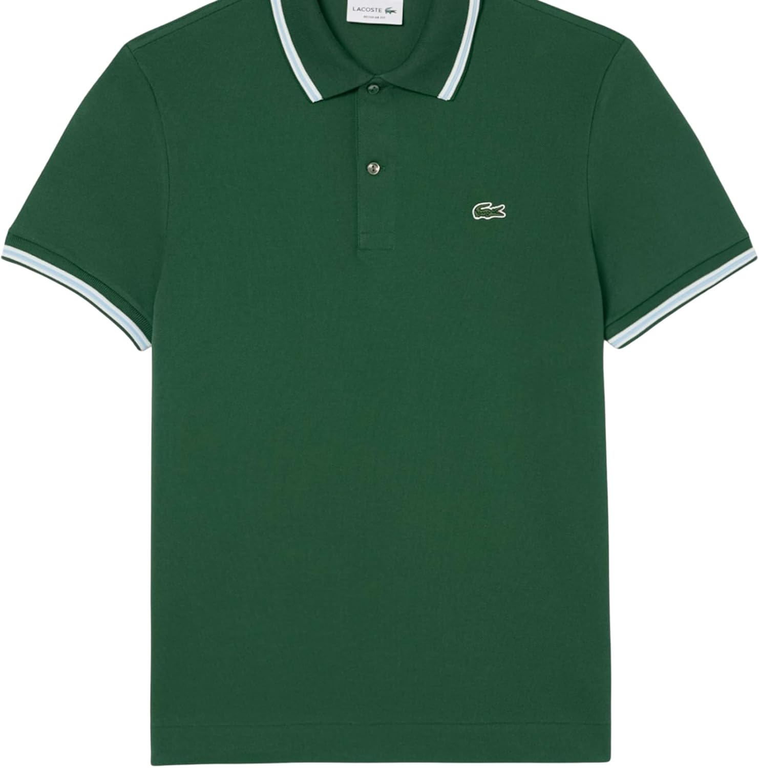 

Lacoste мужская сезонная короткая рукав обычная посадка контрастный воротник поло, Green, Зеленый, Lacoste мужская сезонная короткая рукав обычная посадка контрастный воротник поло, Green